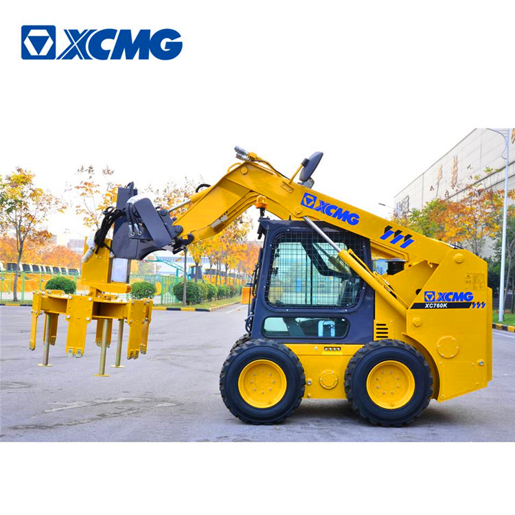 XCMG 1 ton mini skid steer loader XC760K Chinese new skidsteer loader